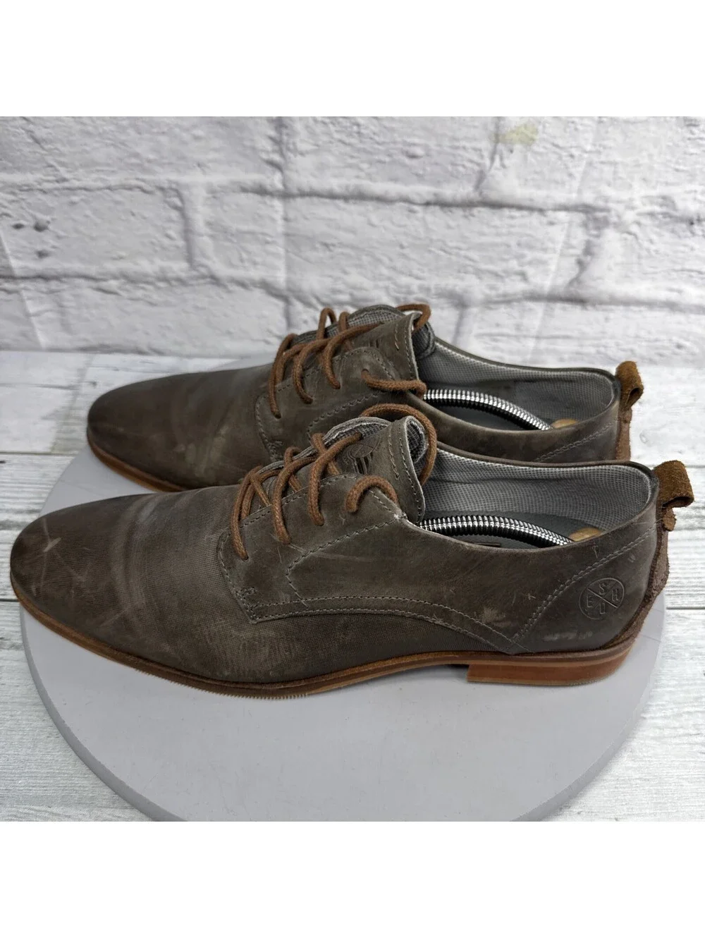 Bull Boxer Dress Casual Oxford Leather Shoes Men’s Sz 10 Brown Handmade Portugal